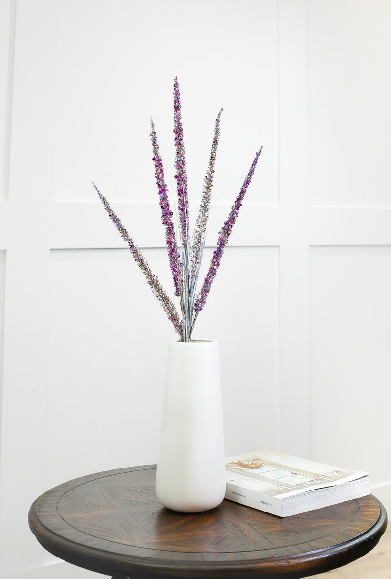 Juego de 6 pulverizadores decorativos con purpurina de 35"