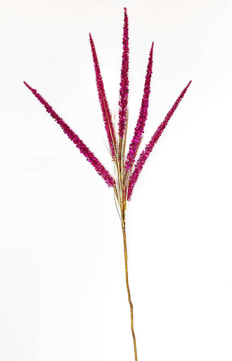 Juego de 6 pulverizadores decorativos con purpurina de 35"