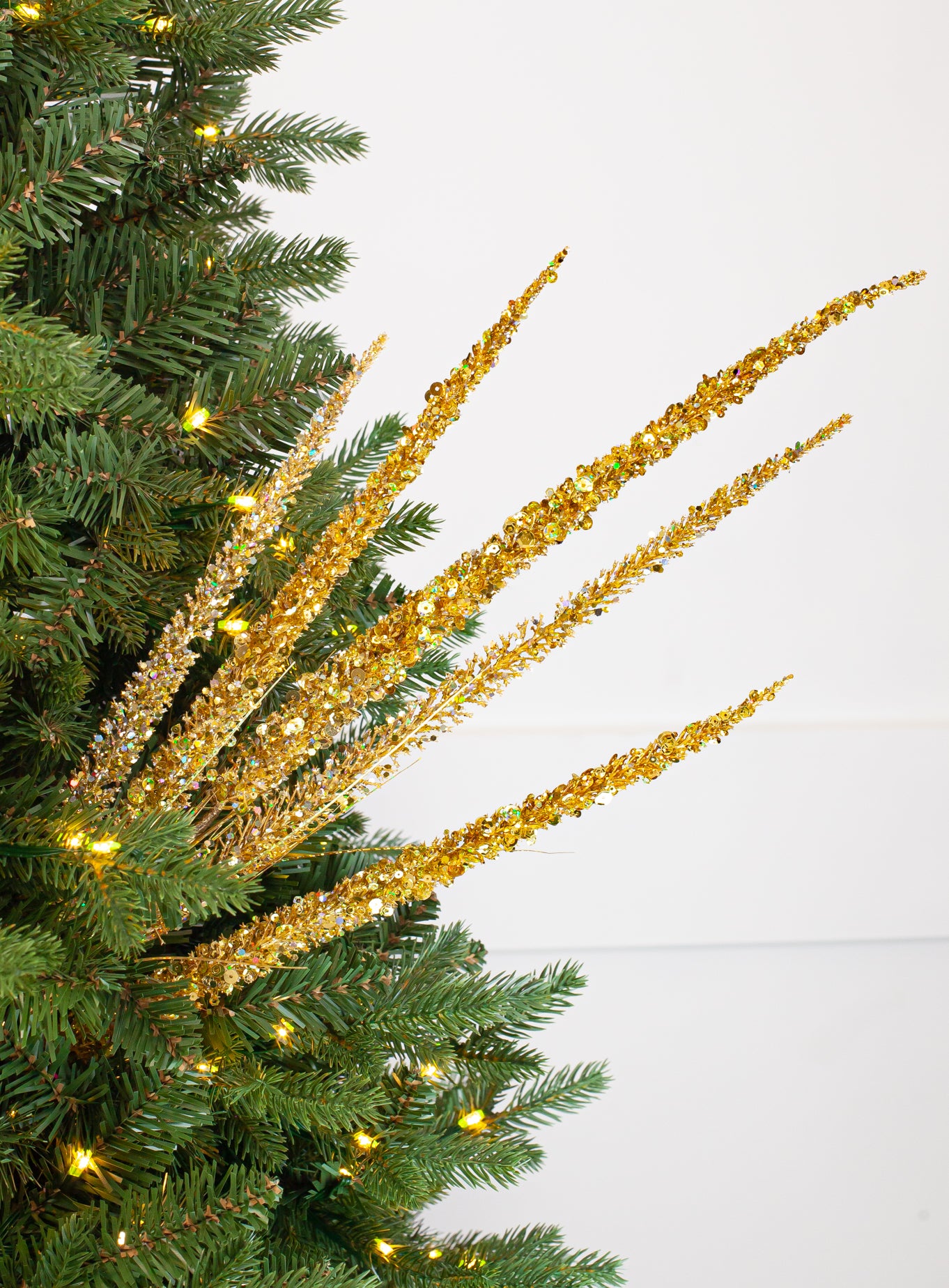 35" Glitter Fancy Spray Set Of 6