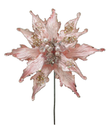 Juego de 6 pascuas con purpurina rosa de 12"