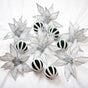 Silver & Green Opulence Ornament & Flower Bundle