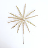 17" Glitter Papyrus Stem Set Of 6