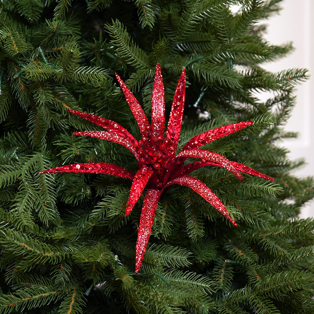 17" Glitter Papyrus Stem Set Of 6