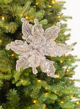 25" Lace Poinsettia Set Of 6