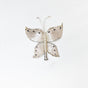 8" White Gem Butterfly Set of 6