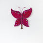 8" Hot Pink Gem Butterfly Set of 6