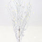 31.5" Silver Beaded Branch Set Of 6