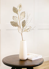 25" Sequin Leaf Branch Set Of 6