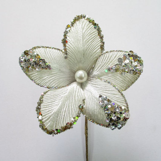 9" Velvet Mini Flower Set Of 12