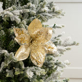 14" Poinsettia Pick Set Of 6