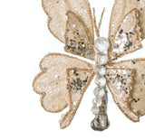 7" Pearl Butterfly Clip Set Of 6