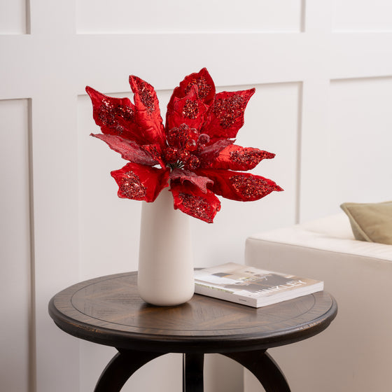 20" Giant Poinsettia Set Of 2