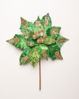 21" Giant Emerald Poinsettia Set Of 2