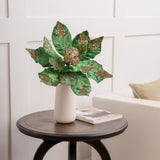 21" Giant Emerald Poinsettia Set Of 2