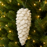 11" Jeweled Pinecone Ornament Set of 2