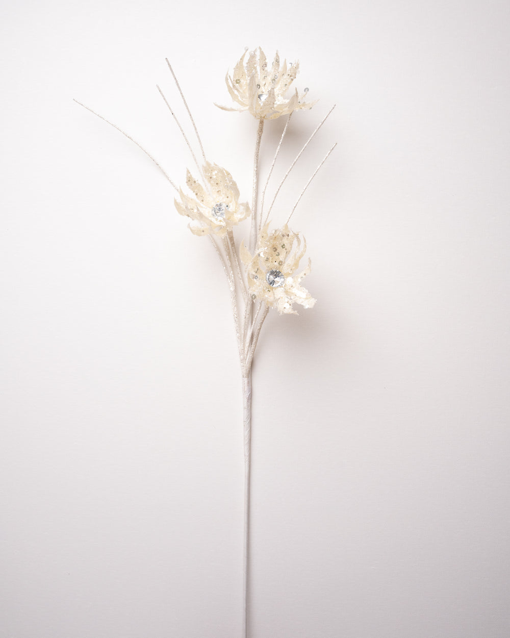 22" Glitter Starburst Flower Spray Set Of 6