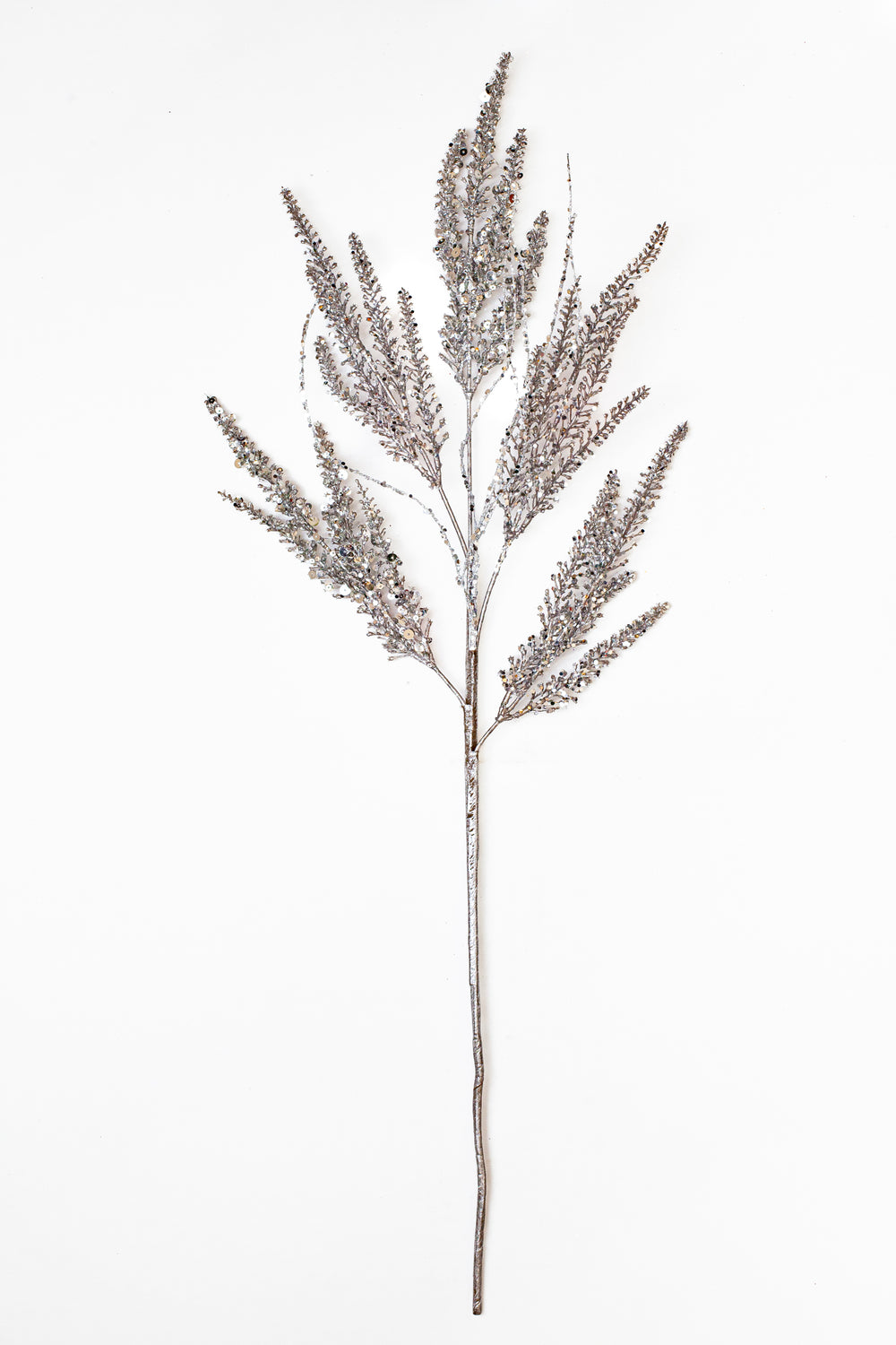 29" Pewter Glitter Coral Spray Set Of 6