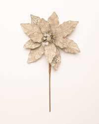 Decorative poinsettia flower on a white background