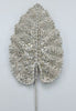 30" Platinum Leaf Stem Set Of 6