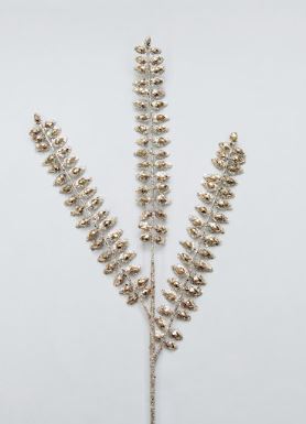 29" Cappuccino Diamond Leaf Spray Set Of 6