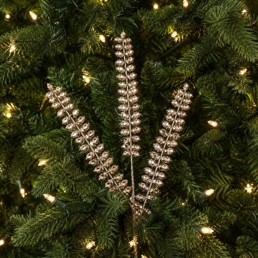 29" Cappuccino Diamond Leaf Spray Set Of 6