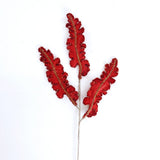 32" Red Acanthus X3 Spray Set Of 6