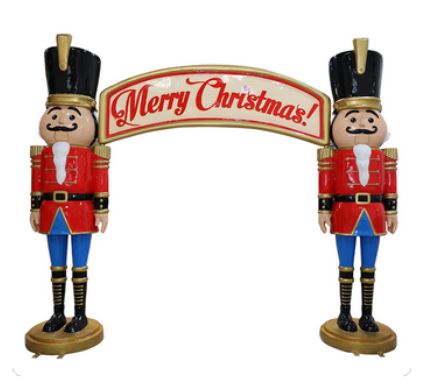 11 FT Merry Christmas with Soldiers Arch