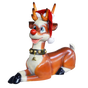 3.4 FT Lying Red Nose Reindeer
