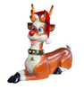 3.4 FT Lying Red Nose Reindeer