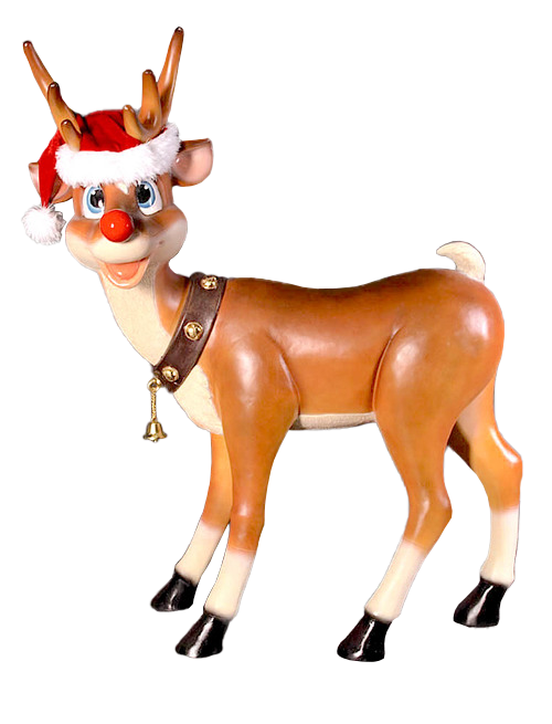 4 FT Eager Standing Reindeer