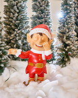 3 FT Red Santa Elf Laughing