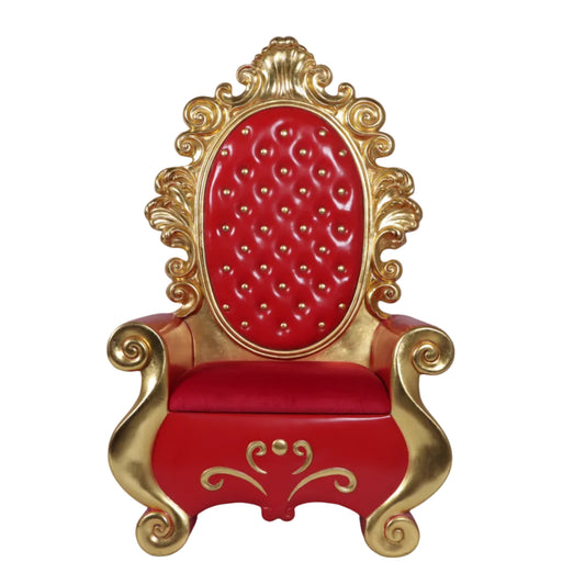 6 FT Red & Gold Santa Throne