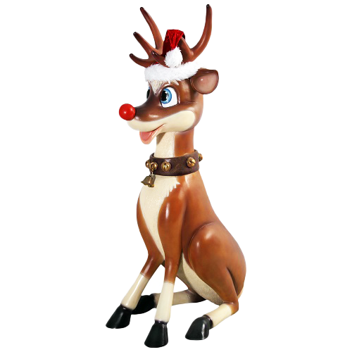 7 FT Sitting Funny Reindeer