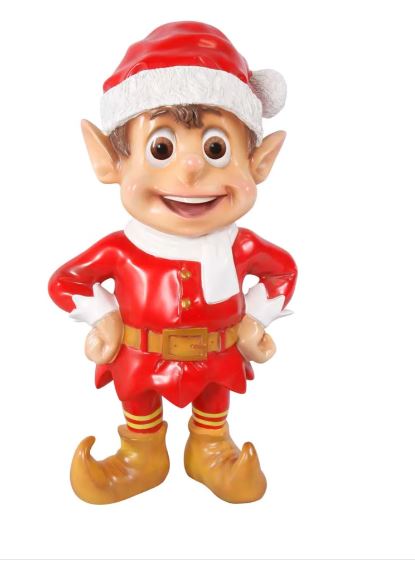 Elfo de Papá Noel rojo de 3 pies