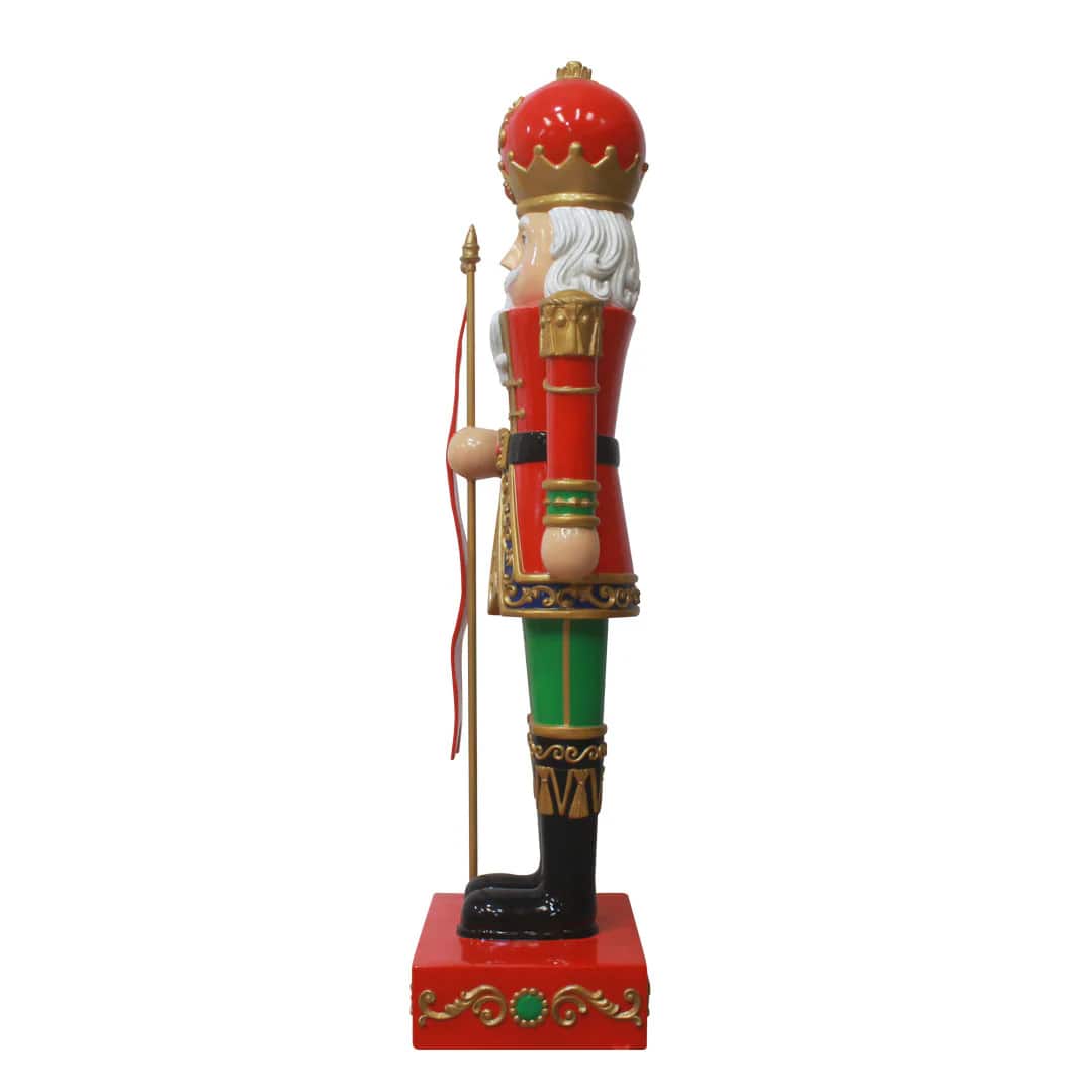 9 FT Traditional Nutcracker With Merry Christmas Sign