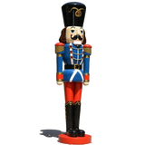 4 FT Blue & Red Nutcracker
