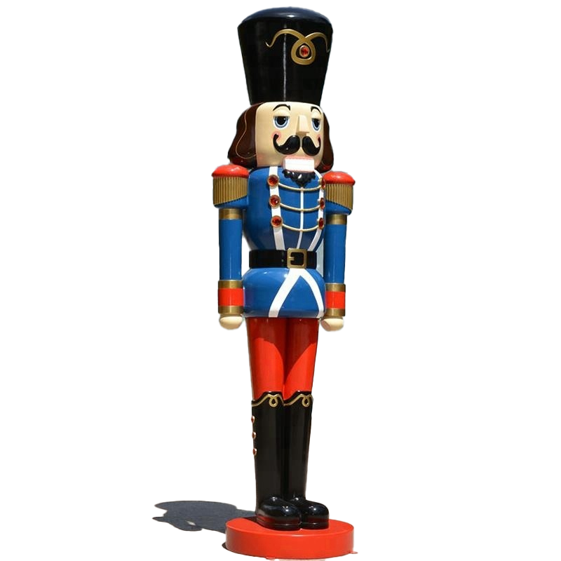 4 FT Blue & Red Nutcracker