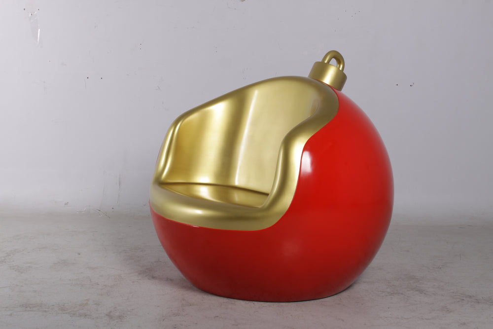 3 FT Red Gold Christmas Ball Seat