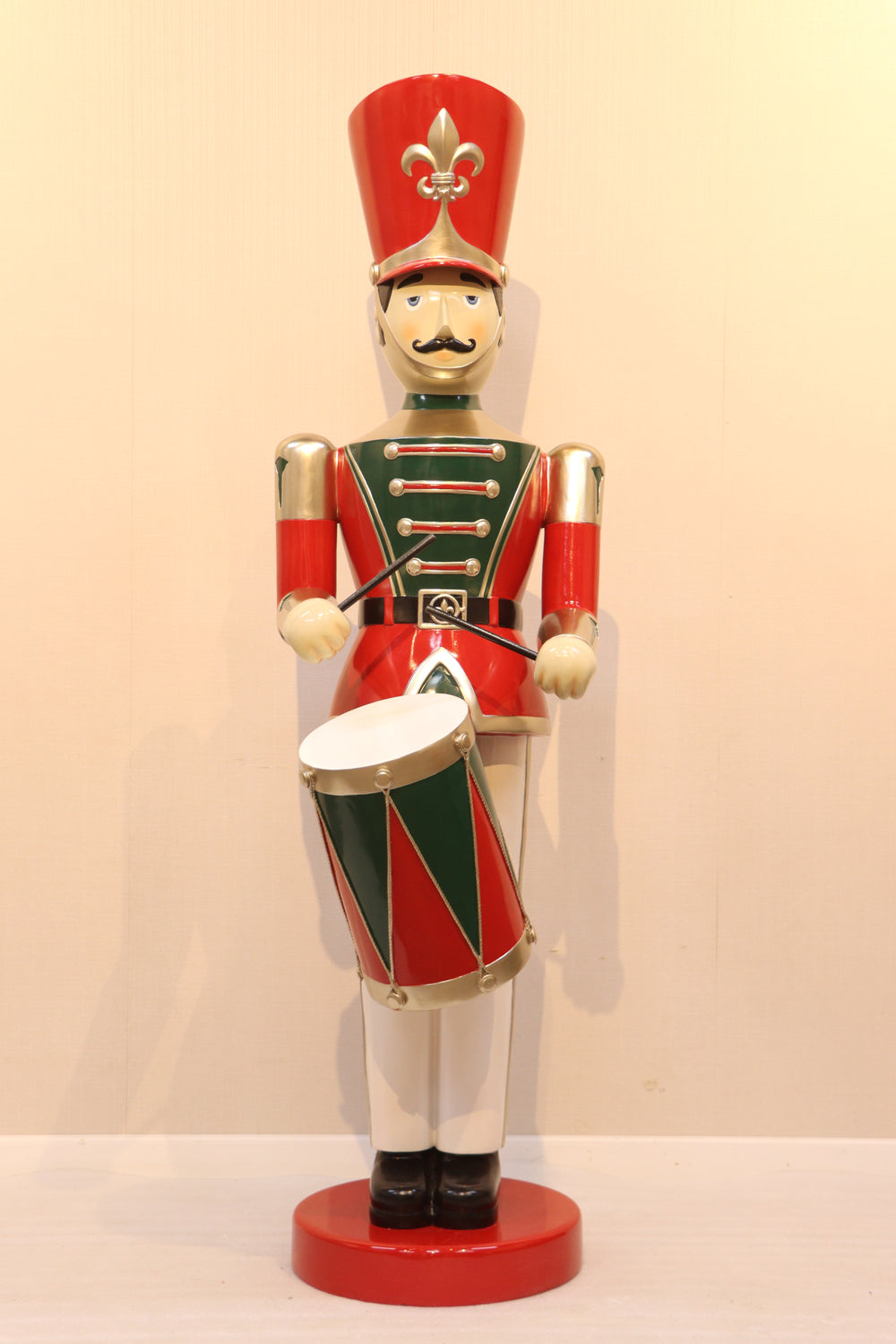 6 FT Red, Green & Gold Toy Soldier With Drum