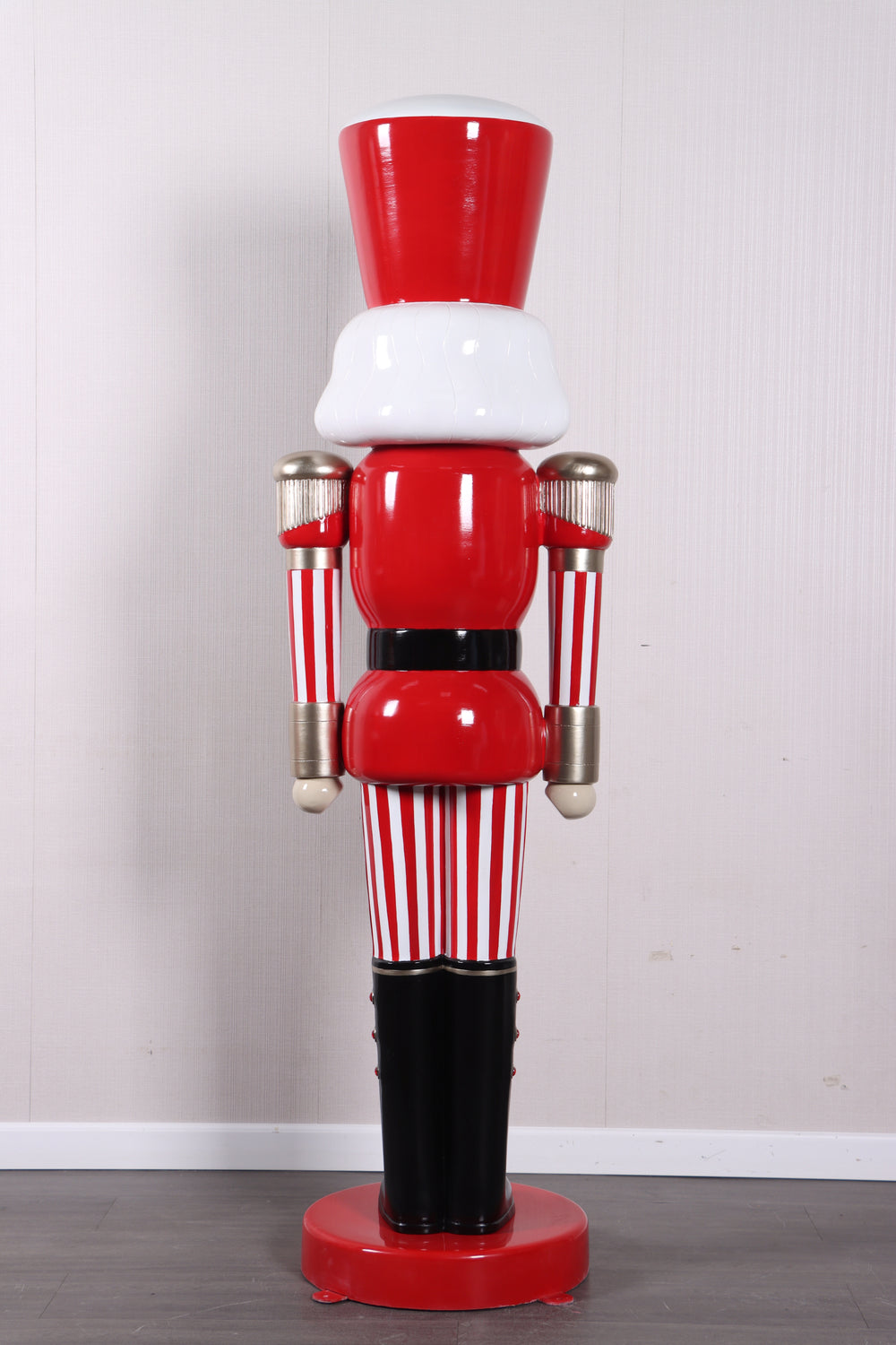 6 FT Red & White Striped Nutcracker