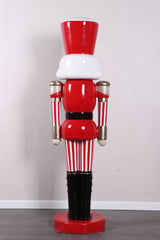 6 FT Red & White Striped Nutcracker