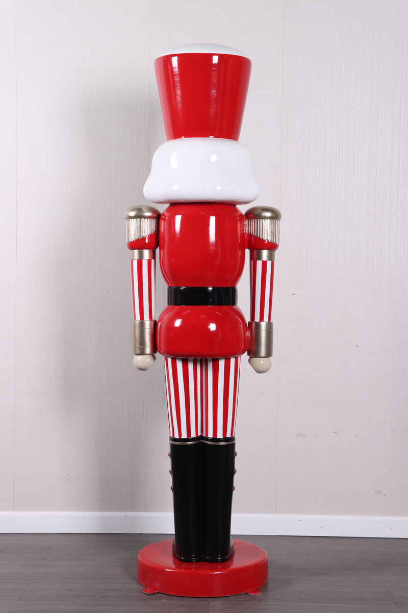 6 FT Red & White Striped Nutcracker