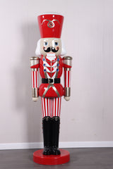 6 FT Red & White Striped Nutcracker