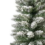 Snowy Pencil Pine Tree Unlit