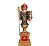 4 FT Red King Nutcracker With Staff & Gifts