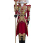 5 FT Red & Gold King Nutcracker with Music and Multicolor LED Lights