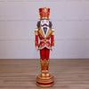6 FT LED Red & Gold Nutcracker With Music
