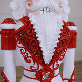 6 FT Lighted Musical Red & White Stripe King Nutcracker