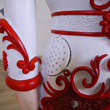 6 FT Lighted Musical Red & White Stripe King Nutcracker