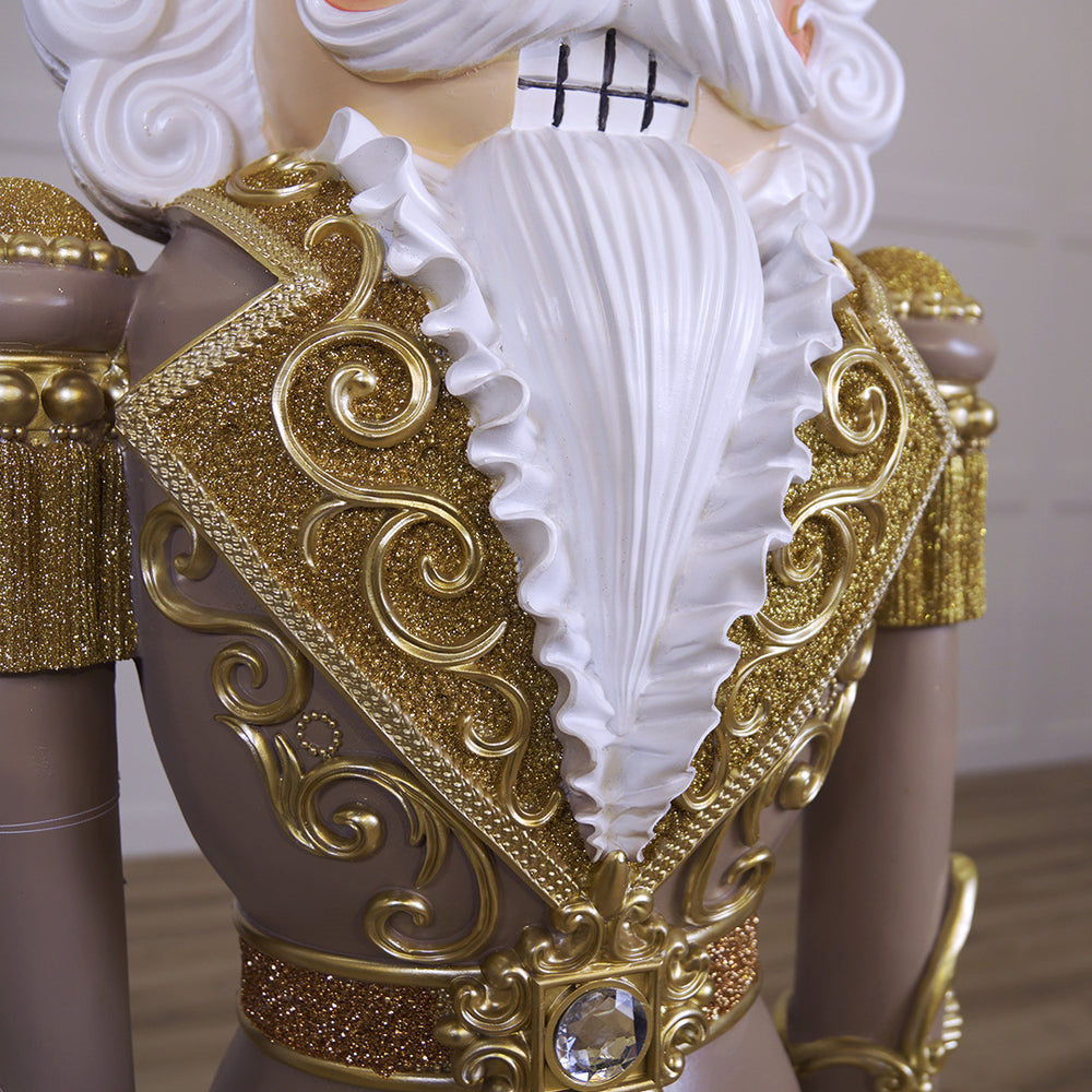 6 FT White & Tan Nutcracker